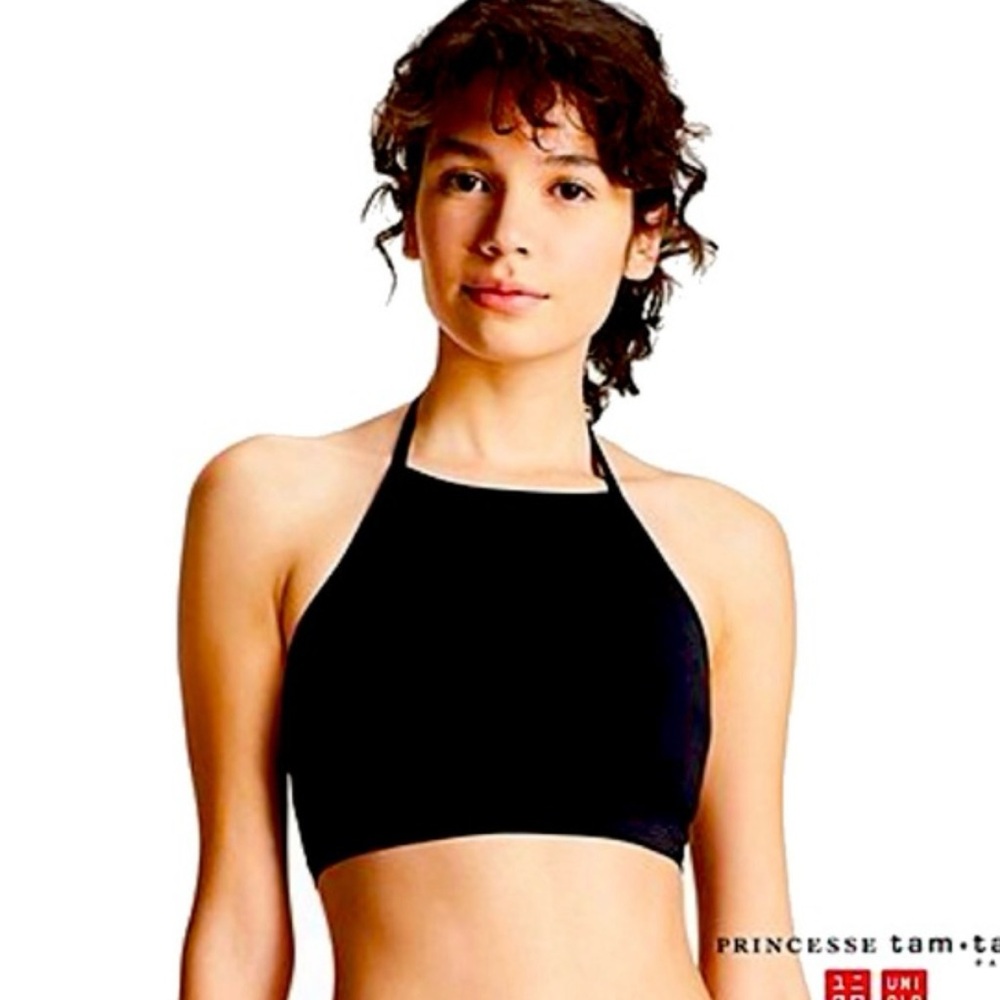 Uniqlo Princess tam tam high neck halter bikini top -new- size M